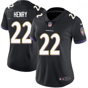 Women's Baltimore Ravens #22 Derrick Henry Black Vapor Untouchable Limited NFL Jersey Women's Baltimore Ravens #22 Derrick Henry Black Vapor Untouchable Limited NFL Jersey