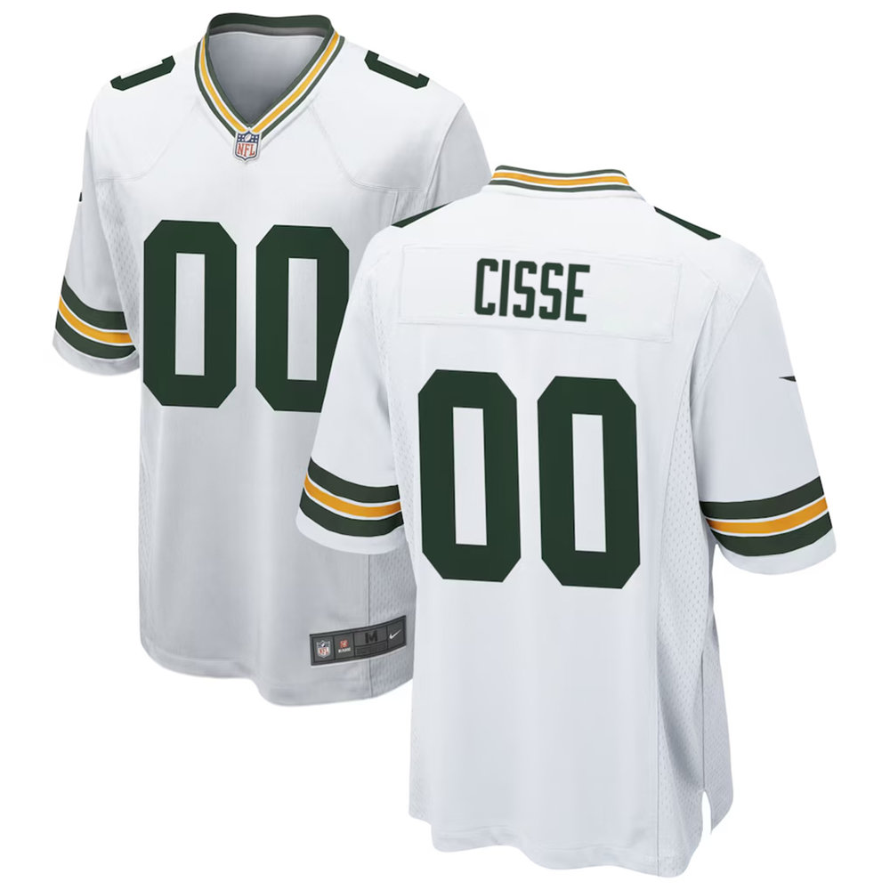 Youth Green Bay Packers Brandon Cisse White 2026 NFL Draft Game Jersey