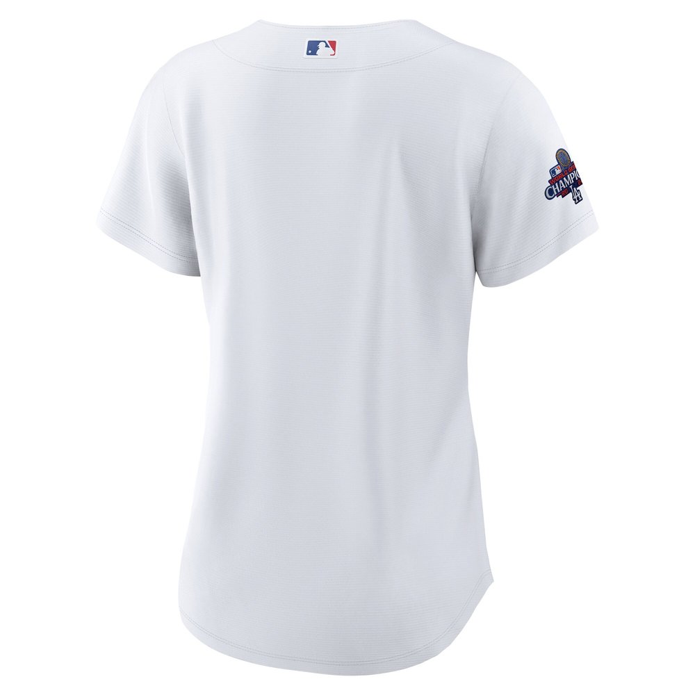 Women's Los Angeles Dodgers  White 2024 World Series Champions Home Replica Jersey Women's Los Angeles Dodgers  White 2024 World Series Champions Home Replica Jersey