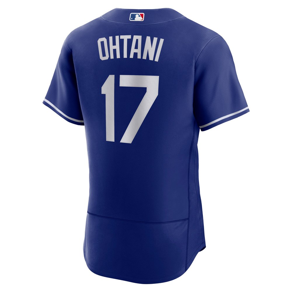 Men's Los Angeles Dodgers #17 Shohei Ohtani Royal 2024 World Series Alternate Authentic Player Jersey Men's Los Angeles Dodgers #17 Shohei Ohtani Royal 2024 World Series Alternate Authentic Player Jersey