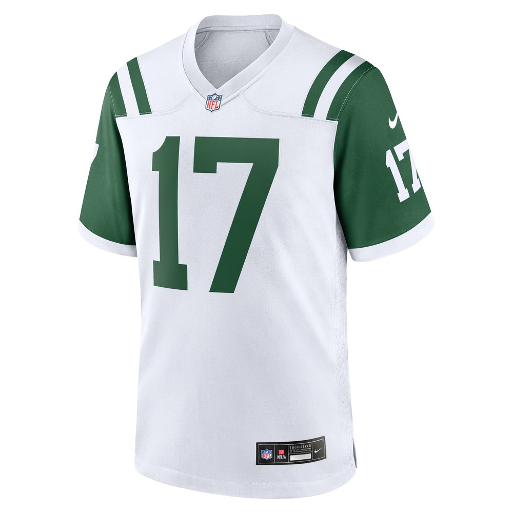 Men's New York Jets #17 Davante Adams White Classic Alternate Game Jersey