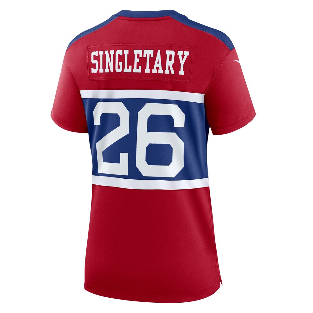 Women's New York Giants Devin Singletary Century Red Alternate Player Game Jersey Women's New York Giants Devin Singletary Century Red Alternate Player Game Jersey