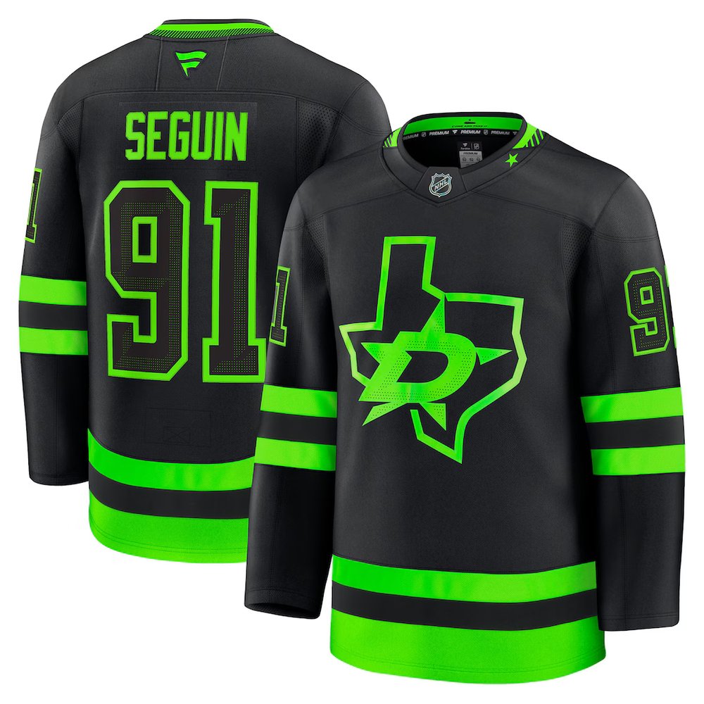 Youth Dallas Stars #91 Tyler Seguin Black 2024-25 With A Patch Alternate Stitched Hockey Jersey Youth Dallas Stars #91 Tyler Seguin Black 2024-25 With A Patch Alternate Stitched Hockey Jersey
