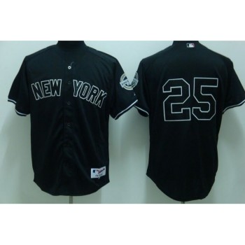 Yankees #25 Mark Teixeira Stitched Black Youth MLB Jersey Yankees #25 Mark Teixeira Stitched Black Youth MLB Jersey