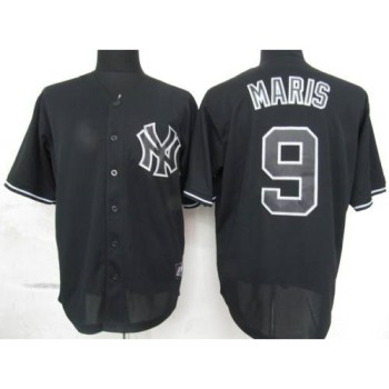 Yankees #9 Roger Maris Black Fashion Stitched MLB Jersey Yankees #9 Roger Maris Black Fashion Stitched MLB Jersey