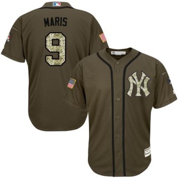 Yankees #9 Roger Maris Green Salute to Service Stitched MLB Jersey Yankees #9 Roger Maris Green Salute to Service Stitched MLB Jersey