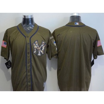 Yankees Blank Green Salute to Service Stitched MLB Jersey Yankees Blank Green Salute to Service Stitched MLB Jersey
