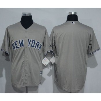 Yankees Blank Grey New Cool Base Stitched MLB Jersey Yankees Blank Grey New Cool Base Stitched MLB Jersey