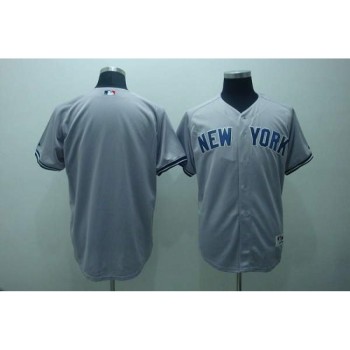 Yankees Blank Stitched Grey MLB Jersey Yankees Blank Stitched Grey MLB Jersey