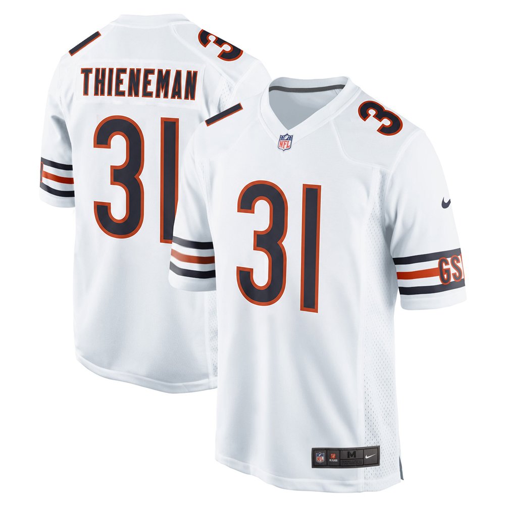 Youth Chicago Bears #31 Dillon Thieneman White 2026 NFL Draft Game Jersey