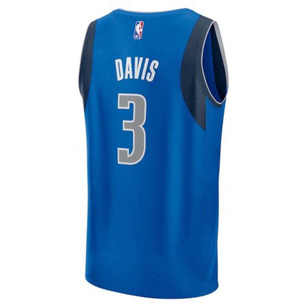 Youth Dallas Mavericks #3 Anthony Davis Royal Fast Break Replica Player Jersey