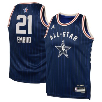 Youth #21 Joel Embiid Navy 2024 NBA All-Star Game Swingman Jersey Youth #21 Joel Embiid Navy 2024 NBA All-Star Game Swingman Jersey