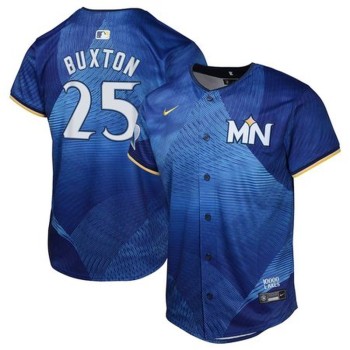 Youth Minnesota Twins #25 Byron Buxton Royal 2024 City Connect Limited Jersey Youth Minnesota Twins #25 Byron Buxton Royal 2024 City Connect Limited Jersey