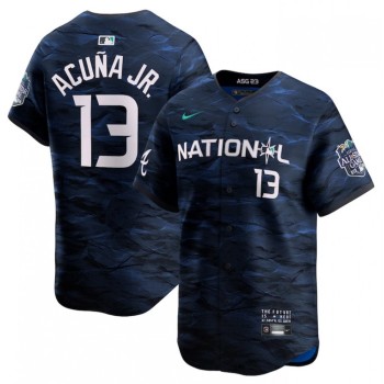 Youth Atlanta Braves #13 Ronald Acuna Jr. Royal 2023 All-star Stitched Baseball Jersey Youth Atlanta Braves #13 Ronald Acuna Jr. Royal 2023 All-star Stitched Baseball Jersey