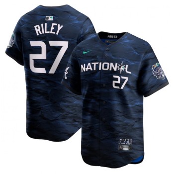 Youth Atlanta Braves #27 Austin Riley Royal 2023 All-star Stitched Baseball Jersey Youth Atlanta Braves #27 Austin Riley Royal 2023 All-star Stitched Baseball Jersey