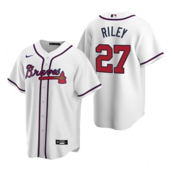 Youth Atlanta Braves #27 Austin Riley White Cool Base Stitched Jersey Youth Atlanta Braves #27 Austin Riley White Cool Base Stitched Jersey