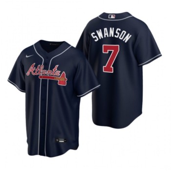 Youth Atlanta Braves #7 Dansby Swanson Navy Cool Base Stitched Jersey Youth Atlanta Braves #7 Dansby Swanson Navy Cool Base Stitched Jersey