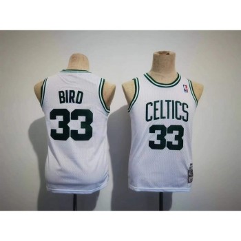 Youth Boston Celtics #33 Larry Bird White Stitched Jersey Youth Boston Celtics #33 Larry Bird White Stitched Jersey