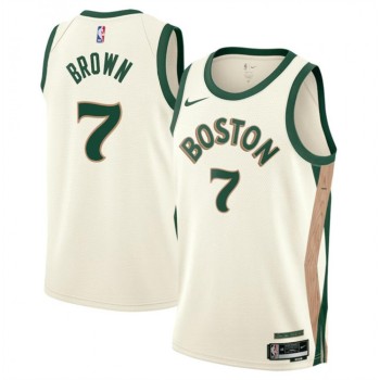 Youth Boston Celtics #7 Jaylen Brown White 2023/24 City Edition Stitched Jersey Youth Boston Celtics #7 Jaylen Brown White 2023/24 City Edition Stitched Jersey
