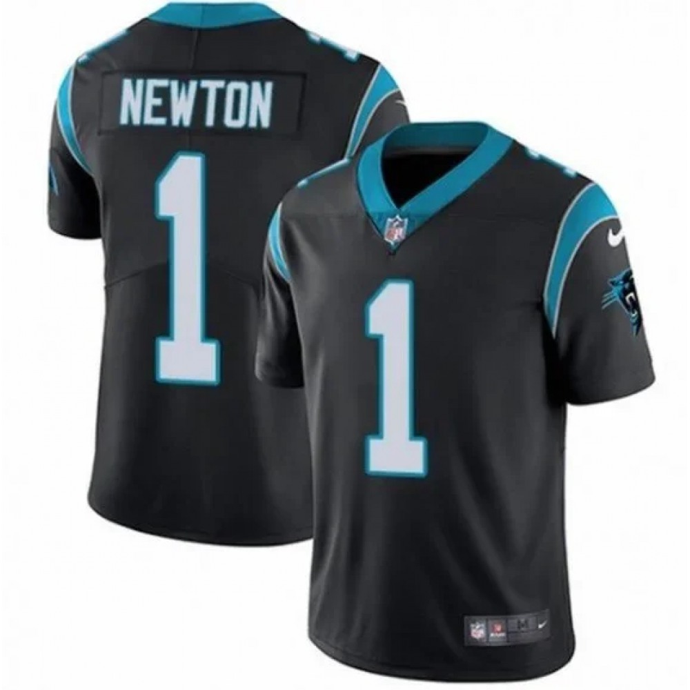 Youth Carolina Panthers #1 Cam Newton Black Vapor Untouchable Limited Stitched NFL Jersey