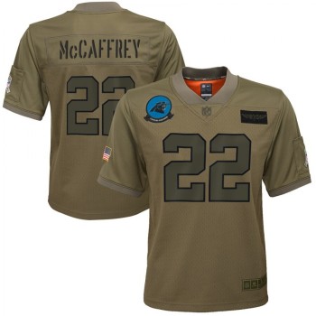 Youth Carolina Panthers #22 Christian McCaffrey Camo Salute To Service Limited Stitched NFL Jersey Youth Carolina Panthers #22 Christian McCaffrey Camo Salute To Service Limited Stitched NFL Jersey