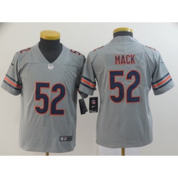 Youth Chicago Bears #52 Khalil Mack 2019 Silver Inverted Legend Stitched NFL Jersey Youth Chicago Bears #52 Khalil Mack 2019 Silver Inverted Legend Stitched NFL Jersey