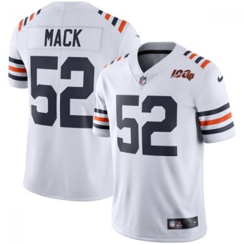 Youth Chicago Bears #52 Khalil Mack White 2019 100th Season Limited Stitched NFL Jersey Youth Chicago Bears #52 Khalil Mack White 2019 100th Season Limited Stitched NFL Jersey