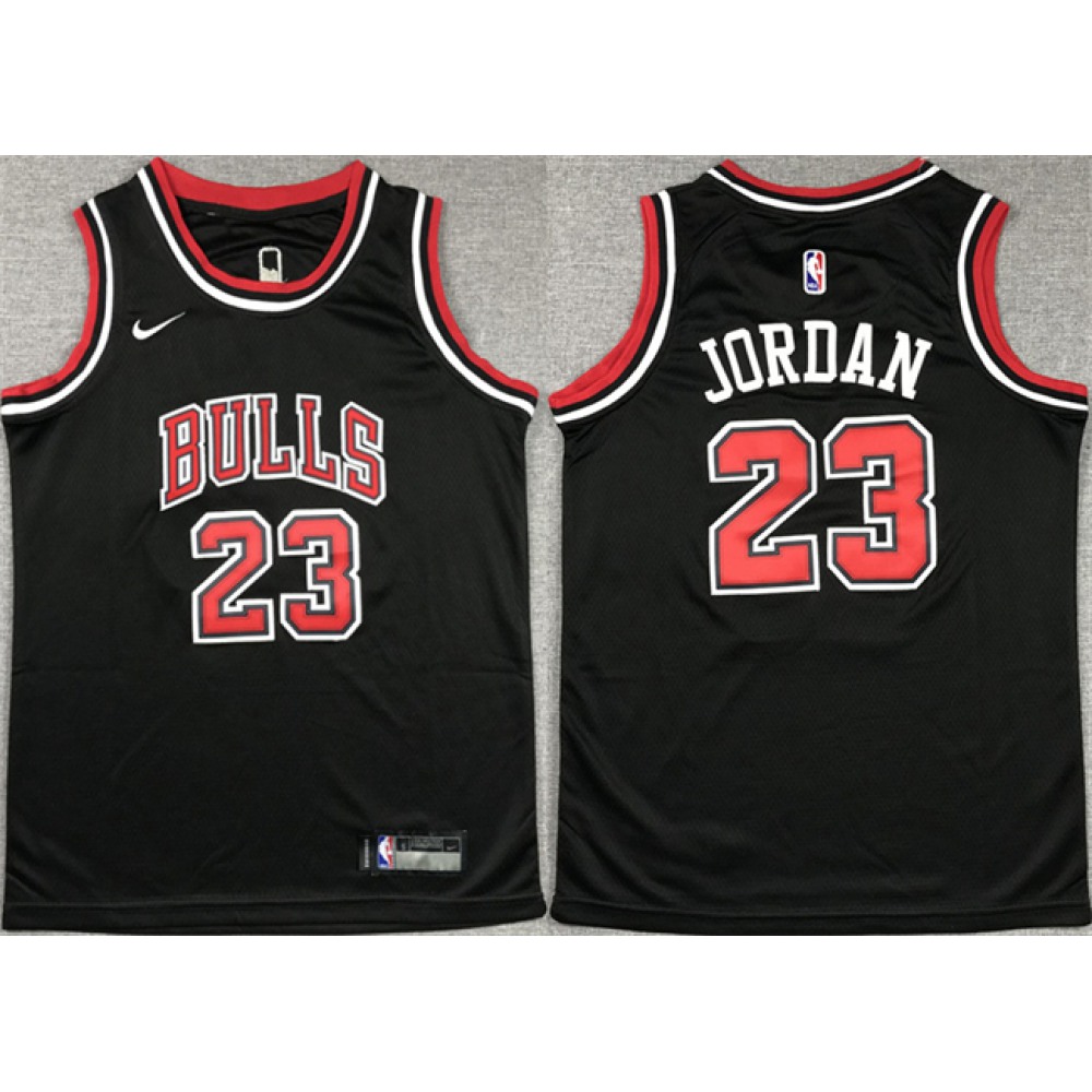 Youth Chicago Bulls #23 Michael Jordan Black Stitched Basketball Jersey