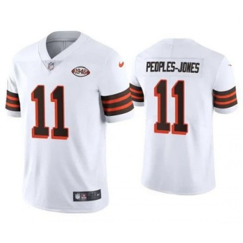 Youth Cleveland Browns #11 Donovan Peoples-Jones White 1946 Collection Vapor Untouchable Limited Stitched Jersey Youth Cleveland Browns #11 Donovan Peoples-Jones White 1946 Collection Vapor Untouchable Limited Stitched Jersey