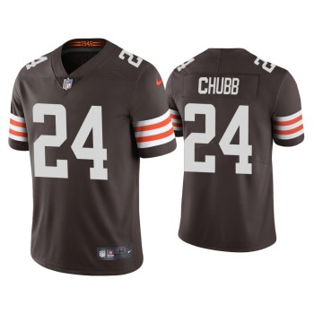 Youth Cleveland Browns #24 Nick Chubb Brown Vapor Untouchable Limited Stitched Jersey Youth Cleveland Browns #24 Nick Chubb Brown Vapor Untouchable Limited Stitched Jersey