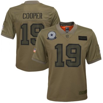 Youth Dallas Cowboys #19 Amari Cooper 2019 Camo Salute To Service Stitched NFL Jersey Youth Dallas Cowboys #19 Amari Cooper 2019 Camo Salute To Service Stitched NFL Jersey