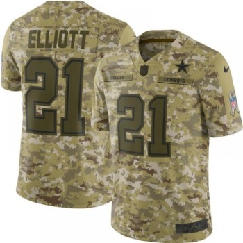 Youth Dallas Cowboys #21 Ezekiel Elliott 2018 Camo Salute to Service Limited Stitched NFL Jersey Youth Dallas Cowboys #21 Ezekiel Elliott 2018 Camo Salute to Service Limited Stitched NFL Jersey