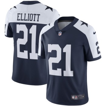Youth Dallas Cowboys #21 Ezekiel Elliott Navy Blue Thanksgiving Vapor Untouchable Limited Stitched NFL Jersey Youth Dallas Cowboys #21 Ezekiel Elliott Navy Blue Thanksgiving Vapor Untouchable Limited Stitched NFL Jersey