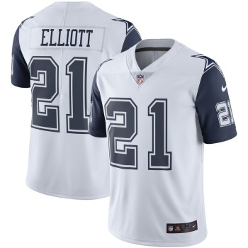 Youth Dallas Cowboys #21 Ezekiel Elliott White Color Rush Limited Stitched NFL Jersey Youth Dallas Cowboys #21 Ezekiel Elliott White Color Rush Limited Stitched NFL Jersey