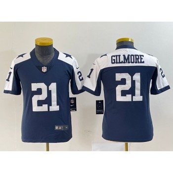 Youth Dallas Cowboys #21 Stephon Gilmore Navy Thanksgiving Limited Stitched Football Jersey Youth Dallas Cowboys #21 Stephon Gilmore Navy Thanksgiving Limited Stitched Football Jersey