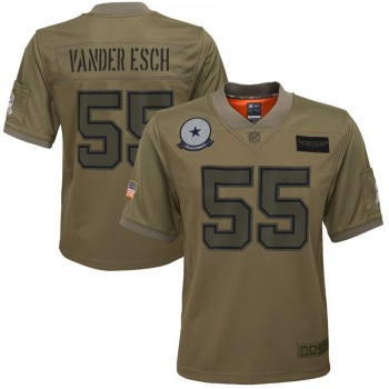 Youth Dallas Cowboys #55 Leighton Vander Esch 2019 Camo Salute To Service Stitched NFL Jersey Youth Dallas Cowboys #55 Leighton Vander Esch 2019 Camo Salute To Service Stitched NFL Jersey