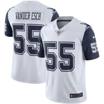 Youth Dallas Cowboys #55 Leighton Vander Esch White Color Rush Vapor Limited Stitched NFL Jersey Youth Dallas Cowboys #55 Leighton Vander Esch White Color Rush Vapor Limited Stitched NFL Jersey