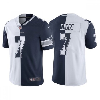 Youth Dallas Cowboys #7 Trevon Diggs Navy White Split Vapor Untouchable Limited Stitched Jersey Youth Dallas Cowboys #7 Trevon Diggs Navy White Split Vapor Untouchable Limited Stitched Jersey