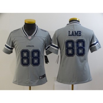 Youth Dallas Cowboys #88 CeeDee Lamb Gray Vapor Untouchable Limited Stitched Jersey Youth Dallas Cowboys #88 CeeDee Lamb Gray Vapor Untouchable Limited Stitched Jersey