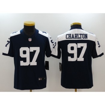 Youth Dallas Cowboys #97 Taco Charlton Navy Throwback Vapor Untouchable Limited Jersey Youth Dallas Cowboys #97 Taco Charlton Navy Throwback Vapor Untouchable Limited Jersey