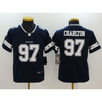 Youth Dallas Cowboys #97 Taco Charlton Navy Vapor Untouchable Limited Jersey Youth Dallas Cowboys #97 Taco Charlton Navy Vapor Untouchable Limited Jersey
