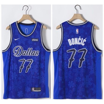 Youth Dallas Mavericks #77 Luka Doncic Blue Stitched Jersey Youth Dallas Mavericks #77 Luka Doncic Blue Stitched Jersey