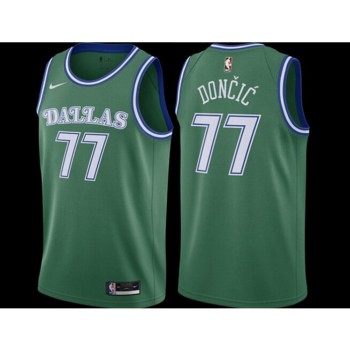 Youth Dallas Mavericks #77 Luka Doncic Green City Edition Stitched Jersey Youth Dallas Mavericks #77 Luka Doncic Green City Edition Stitched Jersey