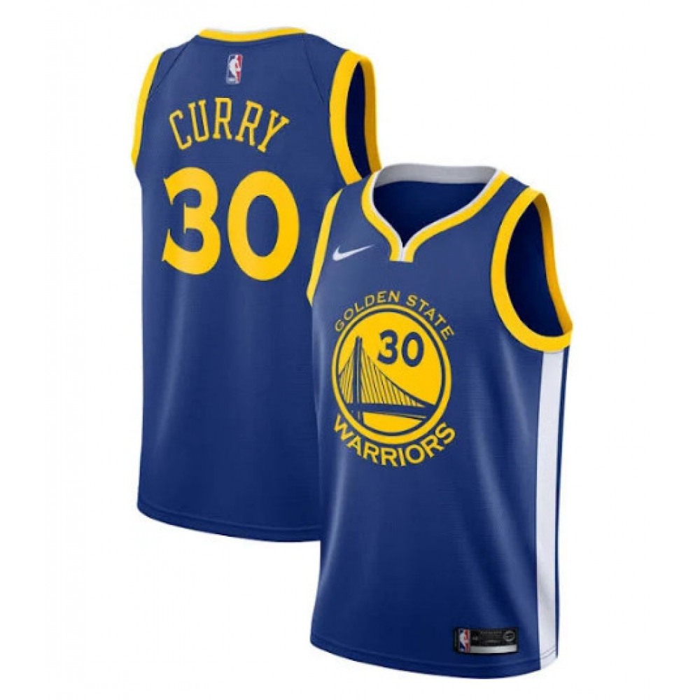 Youth Golden State Warriors #30 Stephen Curry Blue Stitched NBA Jersey