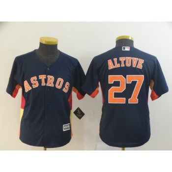 Youth Houston Astros #27 Jose Altuve Navy Cool Base Player Stitched MLB Jersey Youth Houston Astros #27 Jose Altuve Navy Cool Base Player Stitched MLB Jersey