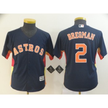 Youth Houston Astros #2 Alex Bregman Navy Cool Base Stitched MLB Jersey Youth Houston Astros #2 Alex Bregman Navy Cool Base Stitched MLB Jersey