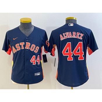 Youth Houston Astros #44 Yordan Alvarez Navy With Patch Cool Base Stitched Jersey Youth Houston Astros #44 Yordan Alvarez Navy With Patch Cool Base Stitched Jersey