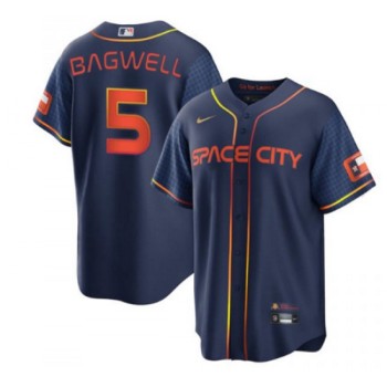 Youth Houston Astros #5 Jeff Bagwell 2022 Navy City Connect Stitched Jersey Youth Houston Astros #5 Jeff Bagwell 2022 Navy City Connect Stitched Jersey
