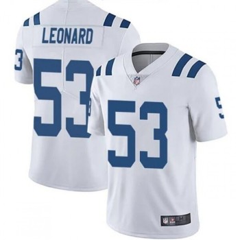 Youth Indianapolis Colts #53 Darius Leonard White Vapor Untouchable Limited Stitched Football Jersey Youth Indianapolis Colts #53 Darius Leonard White Vapor Untouchable Limited Stitched Football Jersey