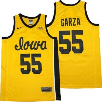 Youth Iowa Hawkeyes #55 Luka Garza Yellow Basketball Stitched NCAA Jersey Youth Iowa Hawkeyes #55 Luka Garza Yellow Basketball Stitched NCAA Jersey
